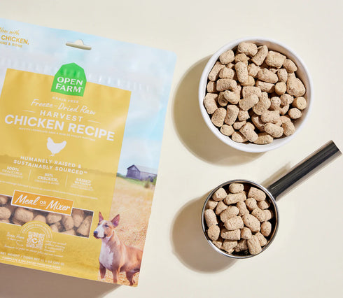 Open Farm Freeze Dried Raw Dog Food Morsels - Harvest Chicken - 31.5oz Pouch